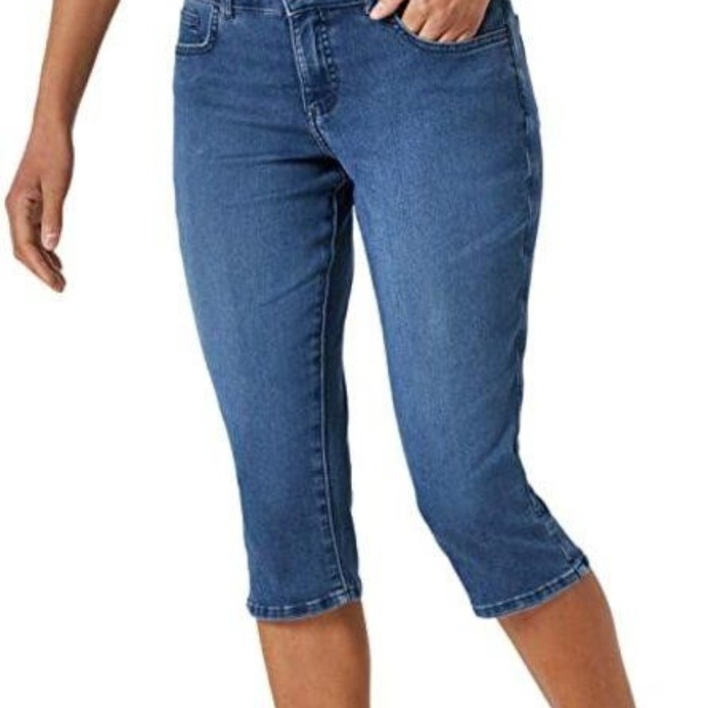 Riders by Lee Indigo Women's Ultra Soft Denim Capri, Sedona sz 6